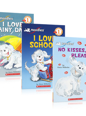 英文原版 Scholastic Reader Level 1: Noodles: 学术读者1级系列3本 学会表达内心感受 4-8岁儿童宝宝情绪认知启蒙分级读物