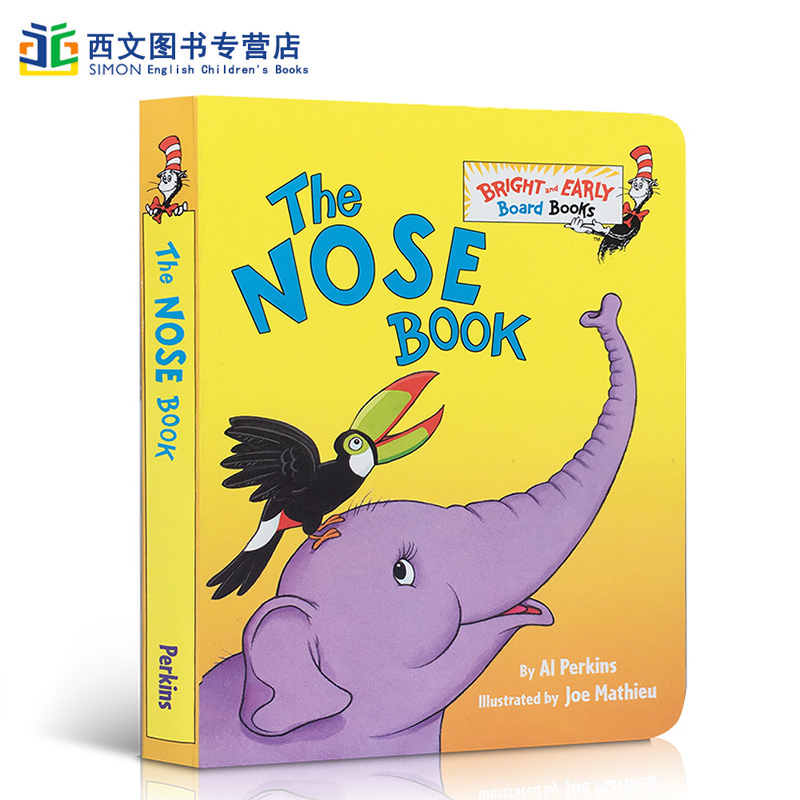 【送音频】英文原版 The Nose Book Bright and Early Board Books 鼻子书 纸板书 撕不烂 苏斯博士系列 Dr seuss亲子共读
