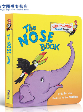 【送音频】英文原版 The Nose Book Bright and Early Board Books 鼻子书 纸板书 撕不烂 苏斯博士系列 Dr seuss亲子共读