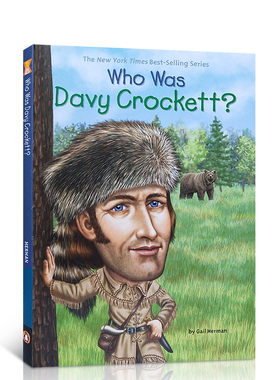 英文原版 戴维·克罗克特是谁？ Who Was Davy Crockett? Who Was/Is 系列名人传记系列 中小学生英语课外阅读读物 正版进口书
