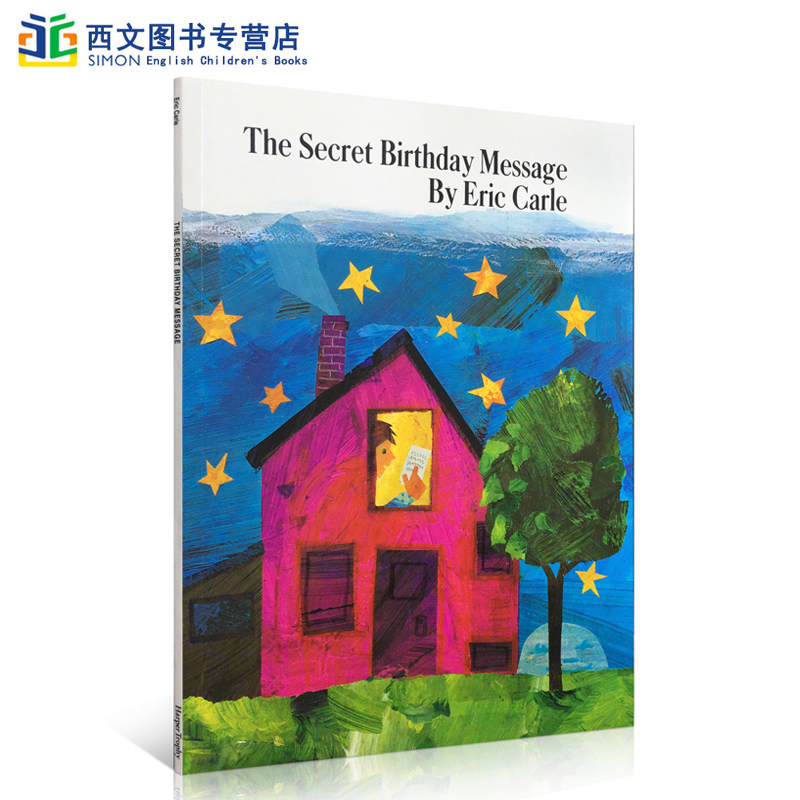 英文原版 The Secret Birthday Message神秘生日礼物绘本作者 Eric Carle卡尔爷爷出版社 HarperCollins+音频趣味进口英语书