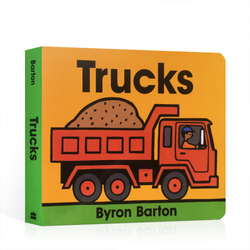 英文原版Trucks卡车 儿童幼儿英语启蒙绘本撕不烂纸板书交通工具认知图画书亲子互动共读宝宝早教益智书籍HarperFestival正版