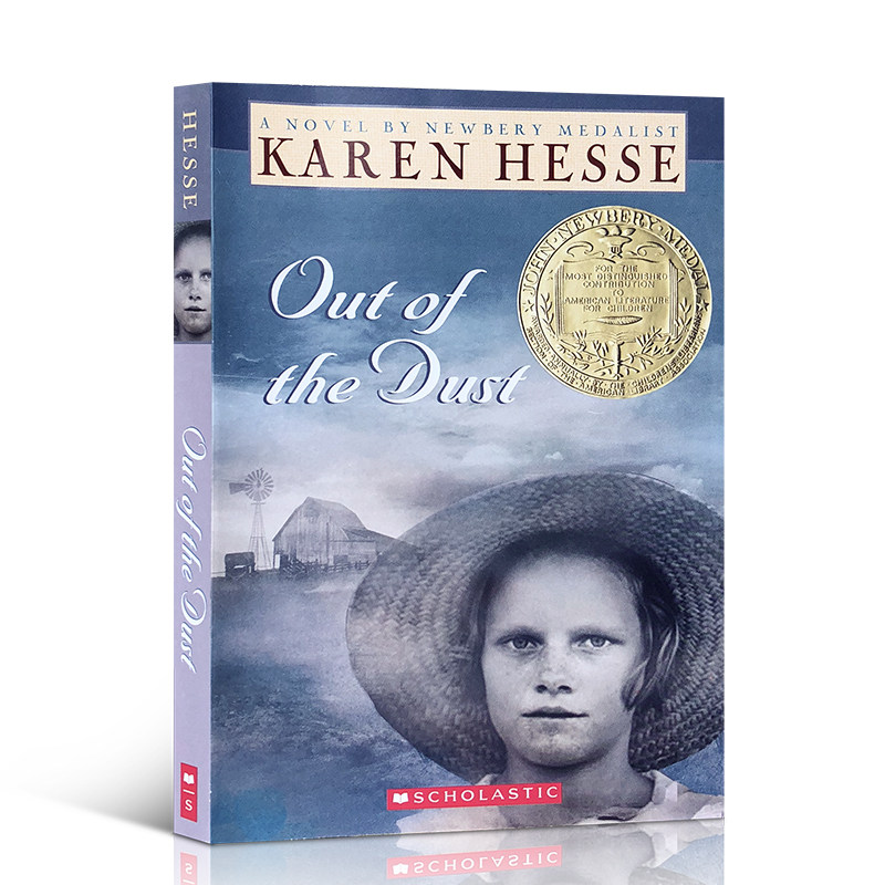 英文原版 Out of the Dust 风儿不要来沙尘暴时期在俄克拉荷马州的生活 1998年纽伯瑞金奖纽约图书馆推荐阅读课外读物学乐文学