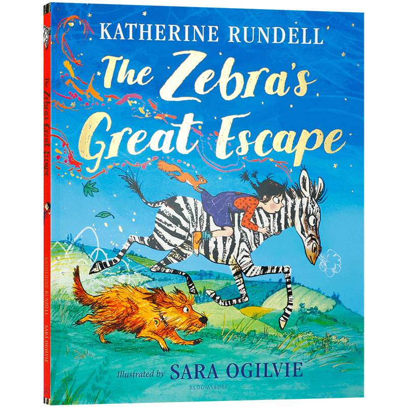 英文原版 The Zebra's Great Escape 斑马的大逃亡 水石童书奖作者凯瑟琳·朗德尔新作 4-8岁儿童宝宝冒险故事绘本