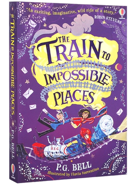 英文原版尤斯伯恩Train to Impossible Places Adventures #1开往不可能的地方的列车#1受诅咒的快递中小学生英语课外阅读