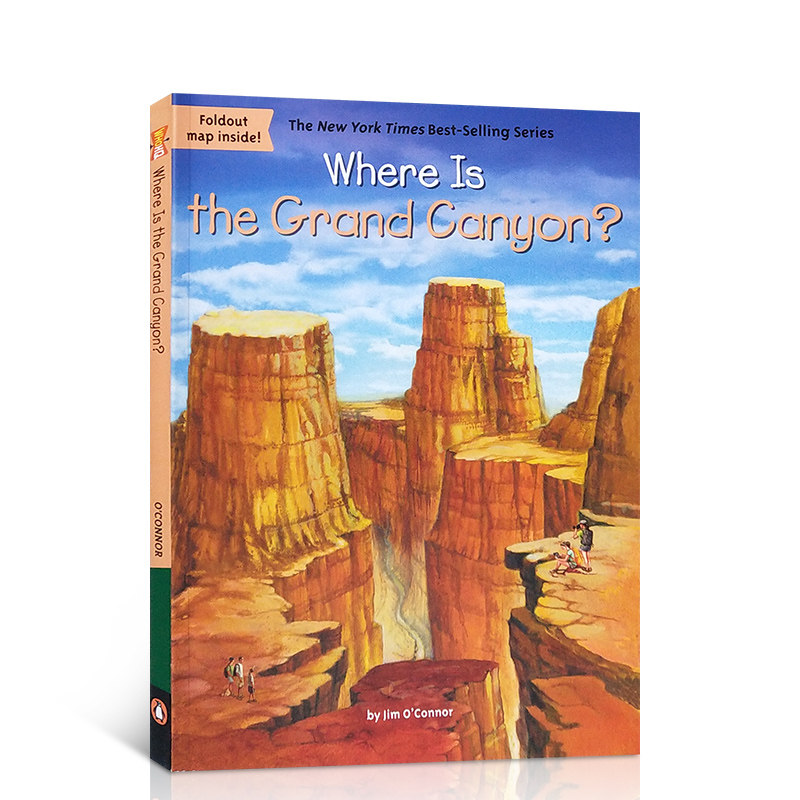预售进口英文原版绘本 Where Is the Grand Canyon哪里是大峡谷 Where is/are系列儿童趣味百科科普章节书带插图世界地理地标建筑
