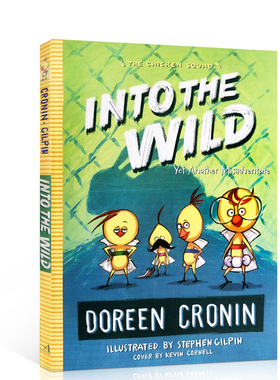 英文原版进口CHICKEN #3INTO THE WILD小鸡特工队侦探推理小说章节书Doreen Croni朵琳克罗宁著作7-10岁儿童课外阅读侦探文学
