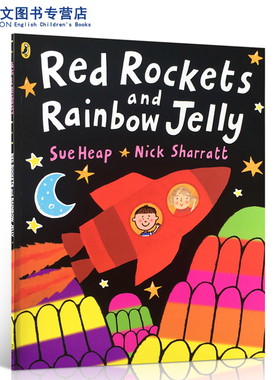 送音频英文原版Red Rockets and Rainbow Jelly吴敏兰绘本123书单Nick Sharratt rocket亲子读物色彩明亮搭Alphabet Ice Cream