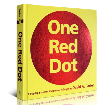 英文原版绘本 One Red Dot: A Pop-Up Book for Children of All Ages 立体书 纸上艺术馆:大卫·卡特极致创意立体书-一个红点