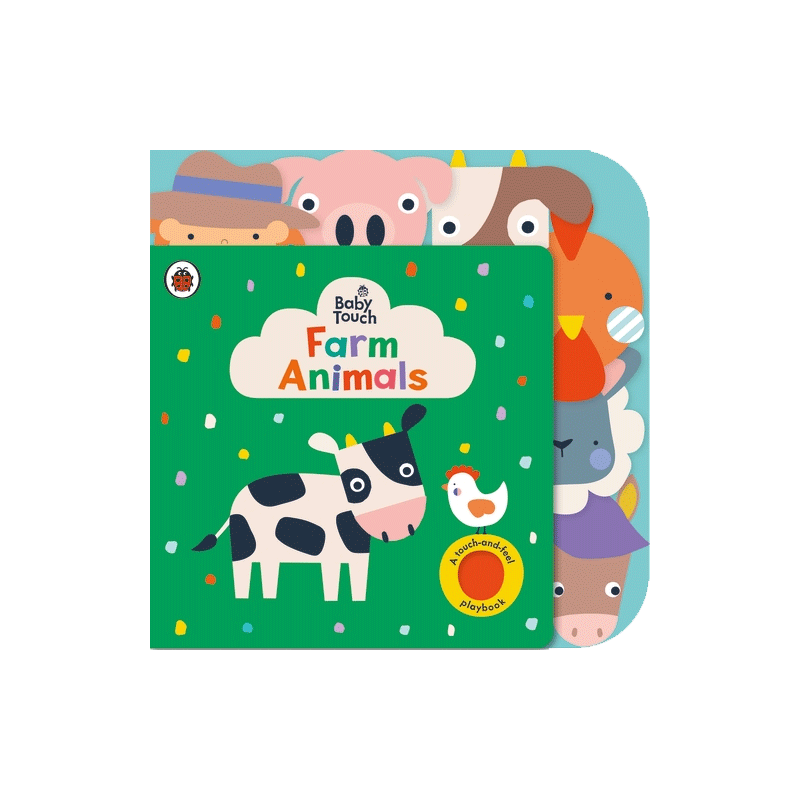 英文原版Baby Touch: Farm Animals Ladybird触摸书：农场动物系列儿童启蒙Peekaboo躲猫猫Rainbow彩虹Playbook婴儿早教babytouch