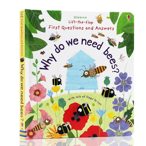 英文原版绘本Why Do We Need Bees 我们为什么需要蜜蜂 Usborne问与答动物百科普读物儿童纸板书探寻自然现象的奥秘