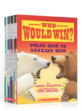 英文原版 Scholastic Who Would Win 猜猜谁会赢动物大比拼24册学乐分级读物绘本 小学生课外读物STEM书籍科普阅读