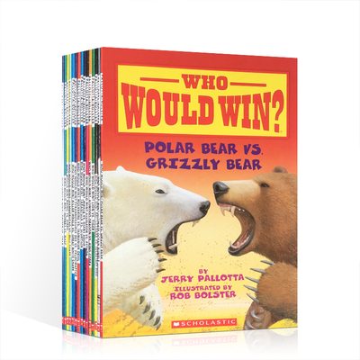 英文原版 Scholastic Who Would Win 猜猜谁会赢动物大比拼24册学乐分级读物绘本 小学生课外读物STEM书籍科普阅读