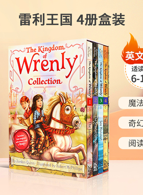 英文原版绘本The Kingdom of Wrenly Collection 4册盒装 雷利王国 儿童魔法故事奇幻冒险桥梁章节书小说6-10岁