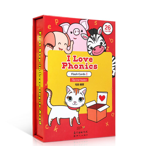 【送音频】海尼曼 Heinemann I Love phonics  Alphabet 字母词卡幼儿英语启蒙 自然拼读 flashcards 闪卡 学单词