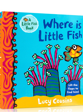 小鱼在哪里 Where Is Little Fish? 英文原版绘本 英语儿童启蒙翻翻纸板书亲子互动共读 小鼠波波同作者lucy cousins