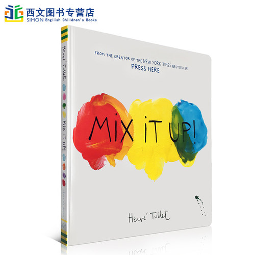 预售英文原版绘本 Mix it Up 精装 Herve Tullet给孩子的艺术童书