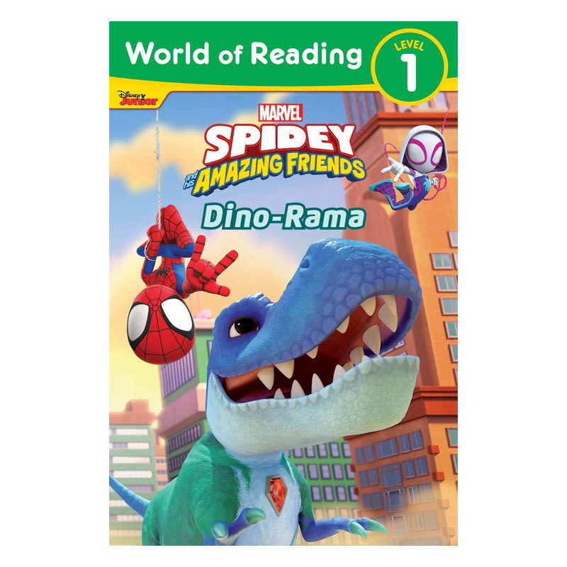 预售英文原版World of Reading L1: Spidey and His Amazing Friends Dino-Rama迪士尼阅读世界1级蜘蛛侠和他的神奇朋友恐龙拉玛