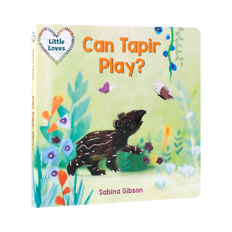 进口英文原版 Can Tapir Play? 貘能玩吗？ 3-5岁低幼儿童英语启蒙认知绘本 亲子互动共读早教书图画书宝宝睡前故事书撕不烂纸板书
