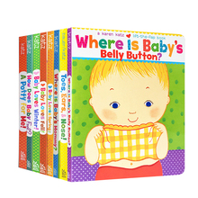 baby‘s loves 绘本Karen winter 肚脐眼英语启蒙纸板撕不烂书Baby Katz凯伦卡茨系列8册Where button宝宝 英文原版 belly