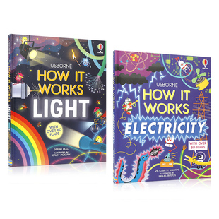 英文原版...是如何工作的 系列2本 How It Works: Light/How It Works: Electricity 8-12岁儿童科普知识丰富插图拓展视野纸板绘本