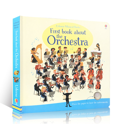 Usborne尤斯伯恩图书First book about the Orchestra管弦乐队音乐精装纸板发声书 进口英文原版绘本启蒙儿童聆听低幼早教书