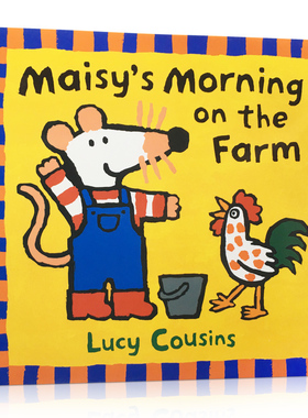 送音频英文原版Maisy's Morning on the Farm小鼠波波绘本Lucy Cousins多次获奖作品儿童低幼启蒙认知亲子沟通图画书廖彩杏