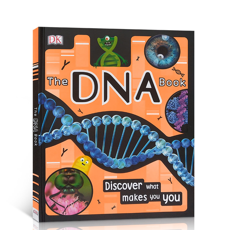 现货The DNA Book: Discover what makes you you 英文原版 DNA书：发现是什么造就了你DK儿童科学百科全书视觉图解百科遗传学