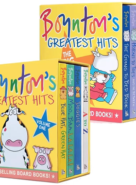 现货送音频Boynton英文原版语入门启蒙going to bed Moo, Baa, La,la,la儿童阅读英语辅导课外训练提升能力故事图画书正版进口书籍