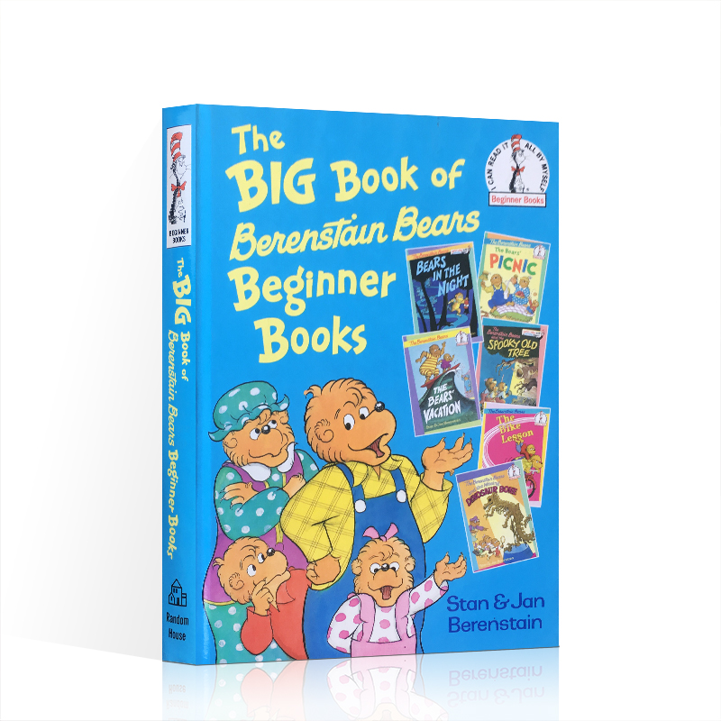 英文原版绘本The Big Book of Berenstain Bears6个故事贝贝熊合集精装Beginner Books苏斯博士儿童英语启蒙认知图画书趣味