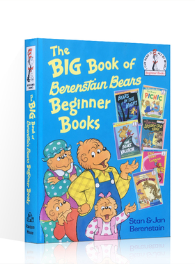 英文原版绘本The Big Book of Berenstain Bears6个故事贝贝熊合集精装Beginner Books苏斯博士儿童英语启蒙认知图画书趣味