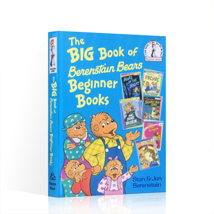 Book Berenstain 英文原版 Beginner Big Bears6个故事贝贝熊合集精装 Books苏斯博士儿童英语启蒙认知图画书趣味 绘本The