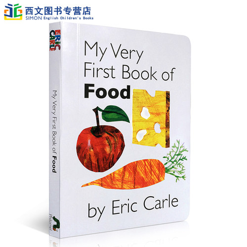 英文原版绘本My Very First Book of Food儿童英语启蒙认知纸板书进口正版学习英语辅导训练故事图画书籍亲子互动翻翻书3-6岁