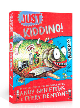 英文原版绘本 Just Kidding 只是开玩笑 儿童爆笑幽默章节故事书7-10岁 Treehouse树屋系列同作者Andy Griffiths