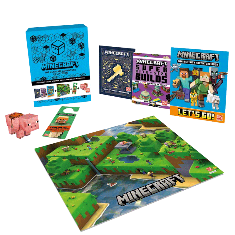 英文原版Minecraft Ultimate Adventure Gift Box 我的世界终极冒险礼盒 我的世界冒险指南礼品收藏 官方指南 游戏周边8-12岁