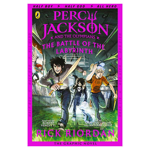 英文原版Percy Jackson and Battle of the Labyrinth: The Graphic Novel波西杰克逊与迷宫之战漫画波西杰克逊与奥林匹亚诸神