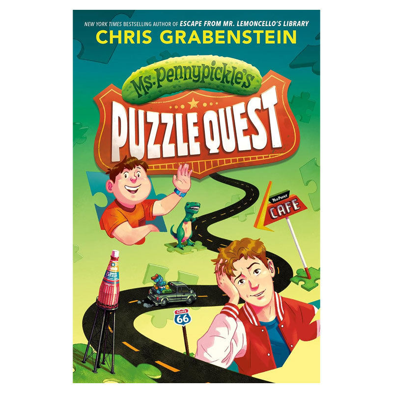 预售英文进口原版 Ms. Pennypickle's Puzzle Quest 佩妮匹克尔的谜题探险 儿童阅读搞笑解谜冒险平装小说 搞笑解谜冒险 10-14岁
