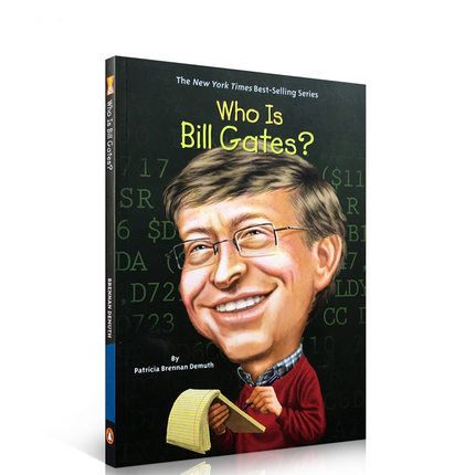 预售英文原版Who Is Bill Gates?谁是比尔盖茨?Who Was/Is 系列名人传记章节桥梁书微软创始人名人科普青少年中小学生课外阅读读物