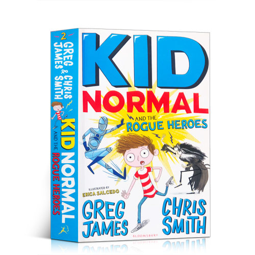 麻瓜小子2和痞子英雄Kid Normal and the Rogue Heroes英文原版进口儿童小说青少年冒险故事中小学生英语课外阅读黑白插图