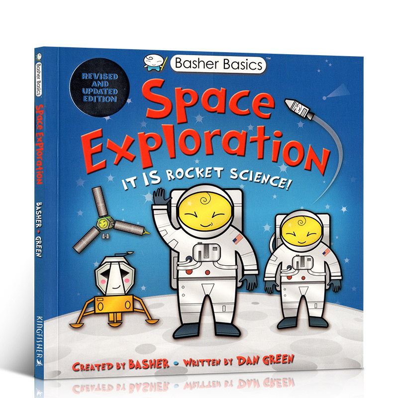 英文原版 好玩的科学书：太空探索 Basher Basics: Space Exploration 认知太空科学科普绘本揭秘太空知识
