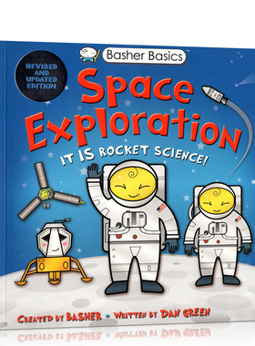 英文原版 好玩的科学书：太空探索 Basher Basics: Space Exploration 认知太空科学科普绘本揭秘太空知识