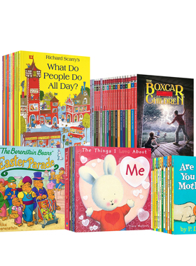 150元10本英文原版绘本Richard Scarry斯凯瑞金色童书/毛毛兔情绪绘本/Berenstain Bears贝贝熊故事书/棚车少年