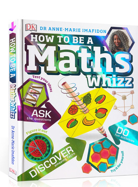 英文原版 如何成为一名数学天才？How to be a Maths Whizz? DK儿童启蒙认知 进口正版亲子教育书籍绘本3-6岁
