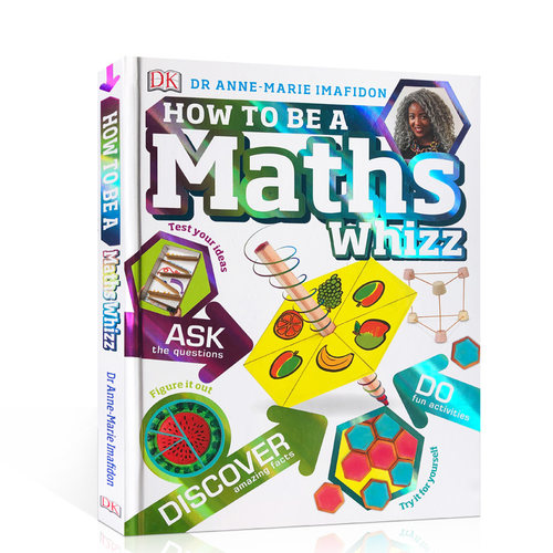 英文原版 如何成为一名数学天才？How to be a Maths Whizz? DK儿童启蒙认知 进口正版亲子教育书籍绘本3-6岁