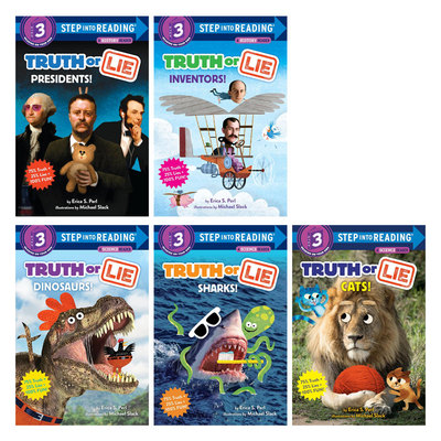 企鹅兰登英语分级阅读【5册】英文原版 Step Into Reading level 3 Truth or Lie 儿童英语早教启蒙分级读物Random House兰登书屋
