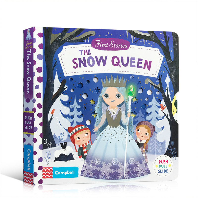 冰雪奇缘 The Snow Queen 英文原版 操作活动纸板书 First Stories Busy系列 启蒙童话篇绘本 机关游戏书亲子可搭 snow white