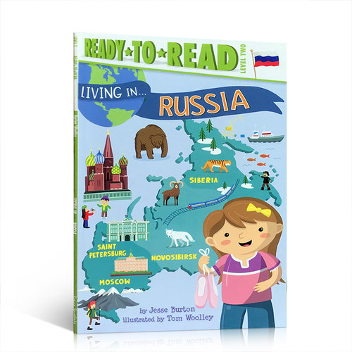 英文原版 Level 2 Ready-to-Read 儿童阅读系列 Living in Russia 生活在俄罗斯 儿童课外阅读绘本故事书 了解民俗文化