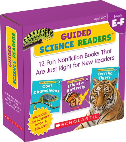 英文原版 学乐科学指导分级阅读读本E-F级12册GUIDED SCIENCE READERS LEVEL E-F (SET WITH CD) 儿童英语启蒙绘本附CD 7-10岁进口