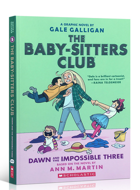 英文原版The Baby-Sitters Club 5: Dawn and the Impossible Three俏保姆俱乐部5不可完成的任务8-11岁儿童课外阅读故事书