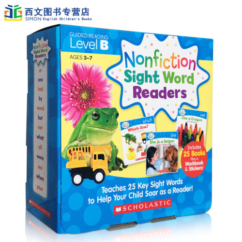 英文原版 关键词书 Nonfiction Sight Word Readers: Level B 科普读物 启蒙入门 幼儿读物